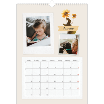 Fotokalender A3 — Vintage scrapbooking