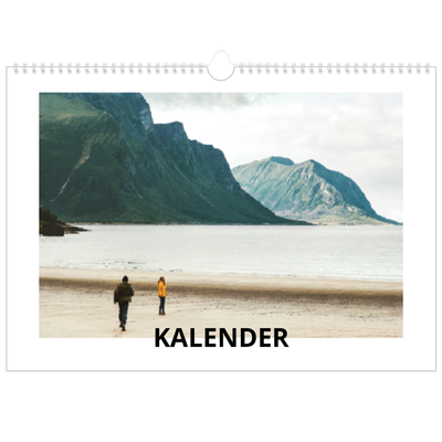 Fotokalender A3 — Hvit kalender [kalender-forside]