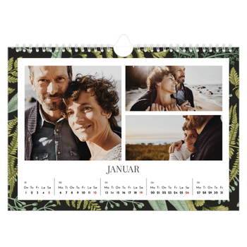 Fotokalender A4 — Blomstrende bakgrunner
