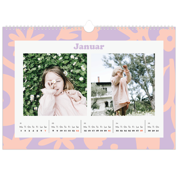 Fotokalender A3 — Lek med mønster