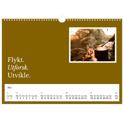 Fotokalender A3 — Redaksjonell Jord [Mai]