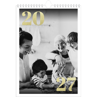 Fotokalender A4 (20 x 30 cm) — Glitter tall [kalender-forside]