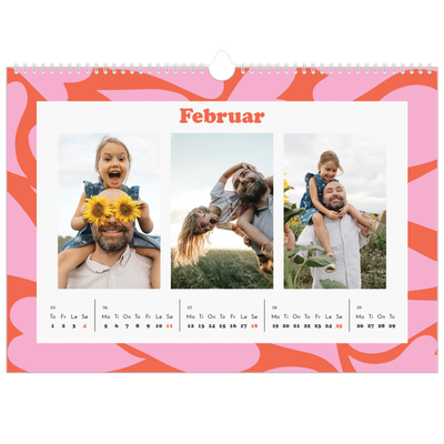 Fotokalender A3 — Lek med mønster [Februar]