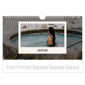 Fotokalender A4 — Portrettredigeringen