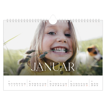 Fotokalender A4 — Tolv store måneder