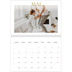 Fotokalender A4 dobbel (30 x 40 cm) — Gull stor skrift [kalender-forside]