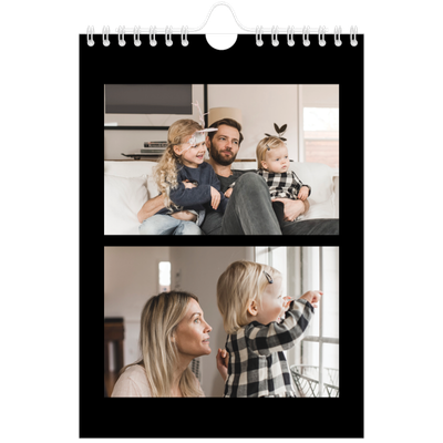 Fotokalender A5 — Svart ramme [kalender-forside]