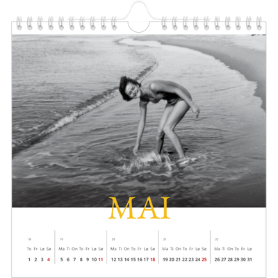 Månedskalender kvadratisk — Historisk stil [kalender-forside]