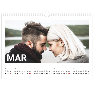 Fotokalender A3 — Stor måned [Mars]