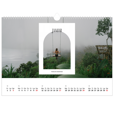 Fotokalender A3 — Den åpne buen [Januar]
