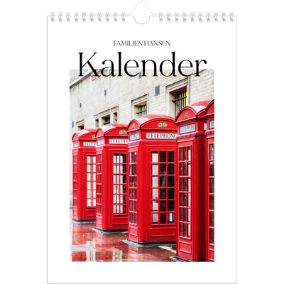 Fotokalender A4 (20 x 30 cm) — Min reiseskildring [kalender-forside]