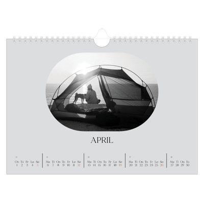 Fotokalender A4 — Den åpne veien [April]