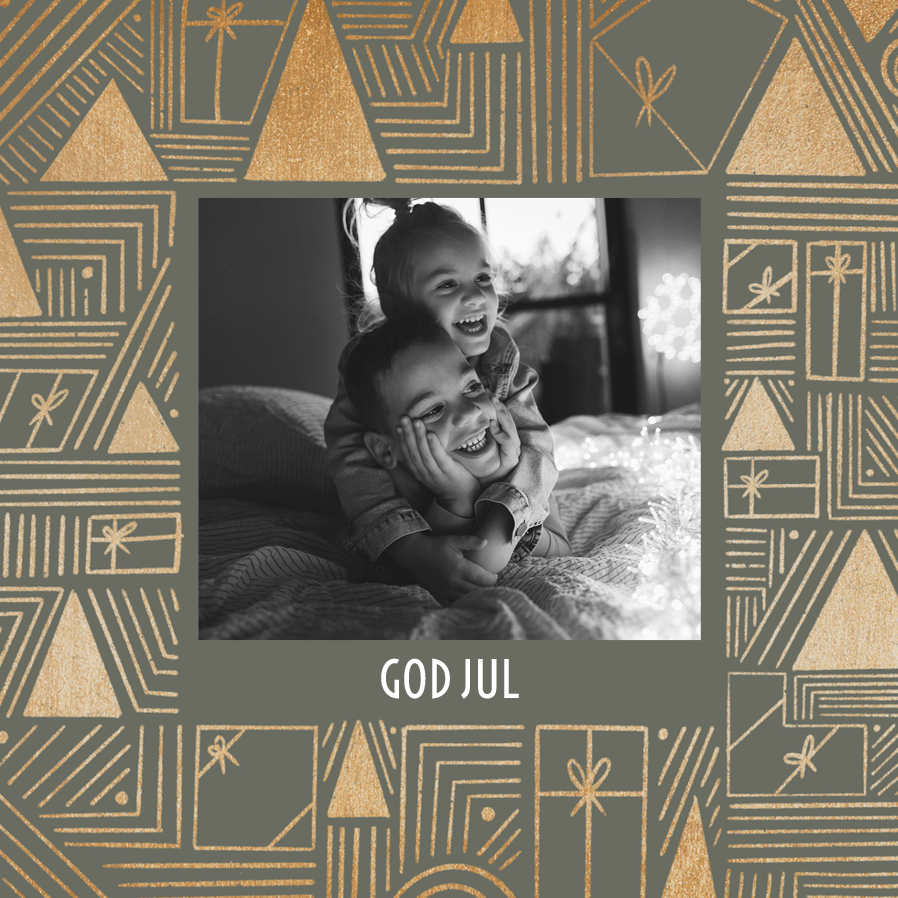 Fotokort — Gavemønster