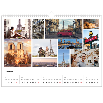 Fotokalender A3 — Bilderutenett
