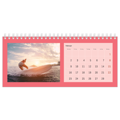 Bordkalendere — Stilrene farger [Februar]