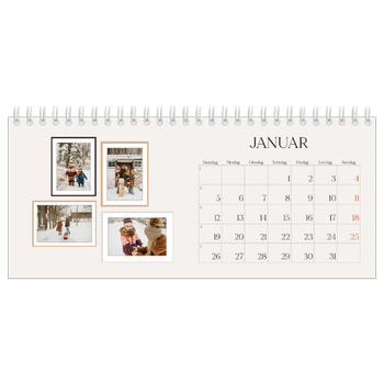 Bordkalender med foto — Bildevegg