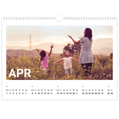 Fotokalender A3 — Stor måned [April]
