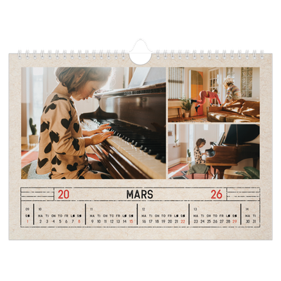 Fotokalender A4 — Stempeleffekt [Mars]