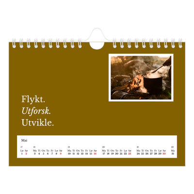 Fotokalender A5 — Redaksjonell Jord [Mai]