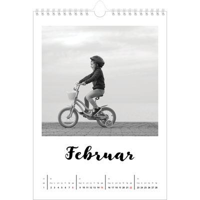 Fotokalender A4 (20 x 30 cm) — Håndskrevet [Februar]