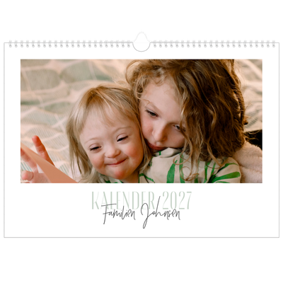 Fotokalender A3 — Flere fonter [kalender-forside]