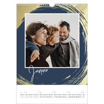 Fotokalender A3 — Gylne penselstrøk