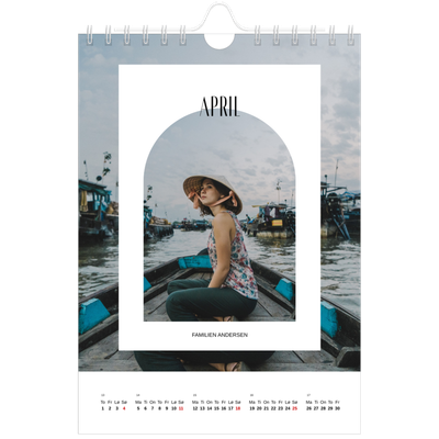 Fotokalender A5 — Den åpne buen [April]
