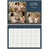 Fotokalender A4 dobbel (30 x 40 cm) — Skifer & seriffer [April]
