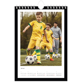Fotokalender A5 — Svart bakgrunn