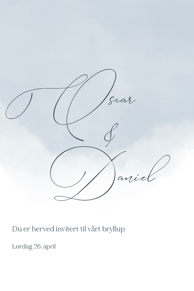 Invitasjoner — Akvarell abstrakt