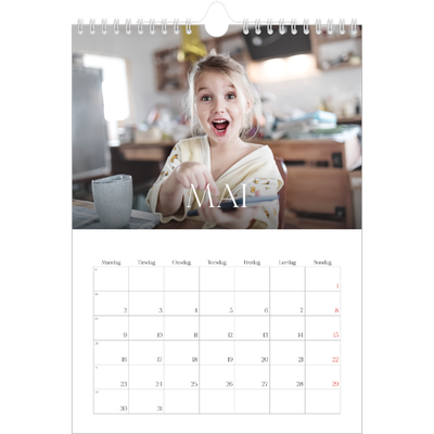 Fotokalender A4 (20 x 30 cm) — Tolv store måneder [kalender-forside]