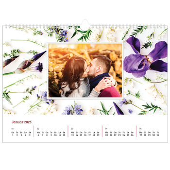 Fotokalender A3 — Blomsterbakgrunn