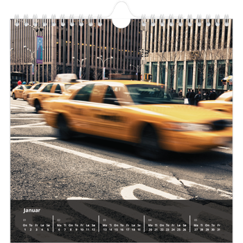 Fotokalender Kvadratisk — Transparent kalender