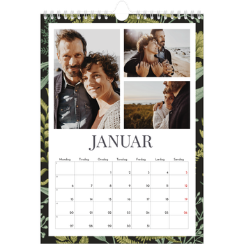 Fotokalender A4 — Blomstrende bakgrunner