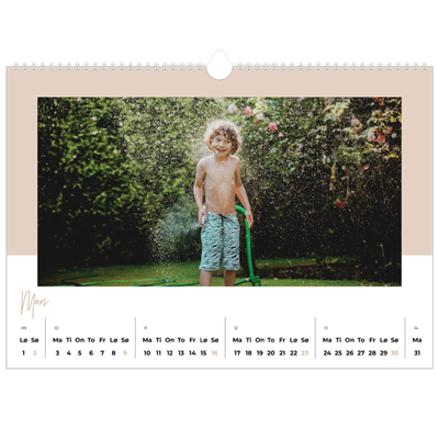 Fotokalender A3 — Kalender i jordfarger [Mars]