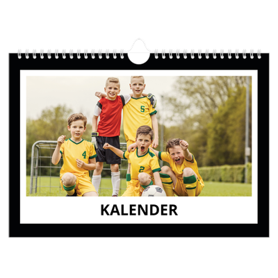 Fotokalender A4 — Svart bakgrunn [kalender-forside]