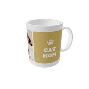 Kopp med bilde — Cat mom - farge
