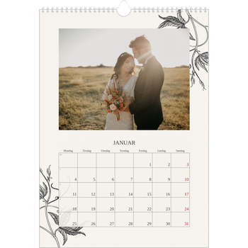 Fotokalender A3 — Blekk & blomst