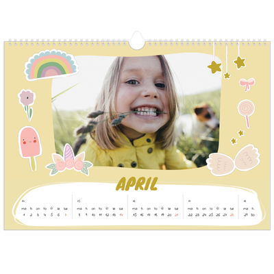Fotokalender A3 — Magisk regnbue [April]