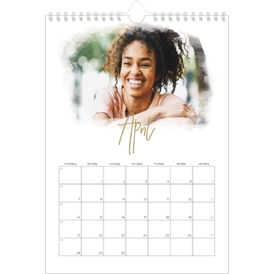 Fotokalender A4 (20 x 30 cm) — Diffuse bilderammer [April]