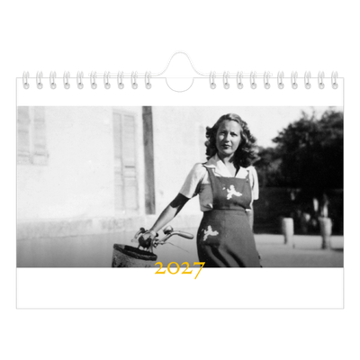 Fotokalender A5 — Historisk stil [kalender-forside]