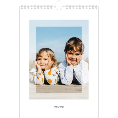 Fotokalender A4 (20 x 30 cm) — Transparente rammer [kalender-forside]