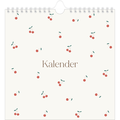 Månedskalender kvadratisk — Kirsebærlykke [kalender-forside]