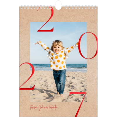 Fotokalender A4 (20 x 30 cm) — Røde detaljer [kalender-forside]