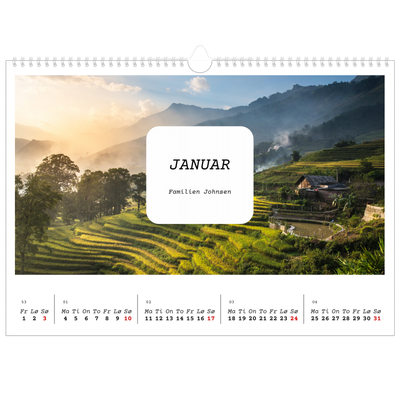 Fotokalender A3 — Den fulle historien [Januar]