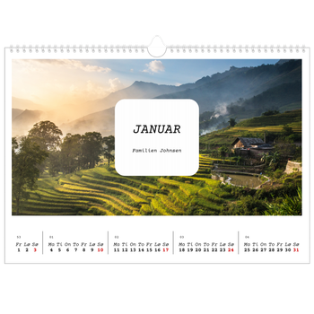 Fotokalender A3 — Den fulle historien