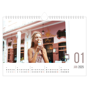 Fotokalender A4 — Tall for måned