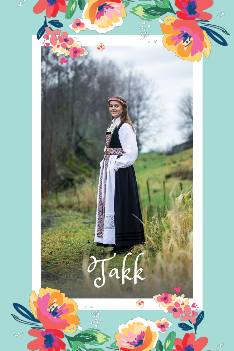 Takkekort — Vakre blomster