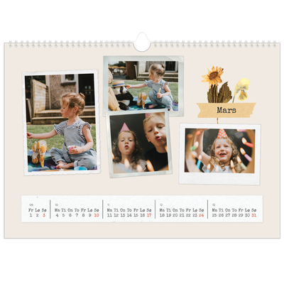 Fotokalender A3 — Vintage scrapbooking [Mars]