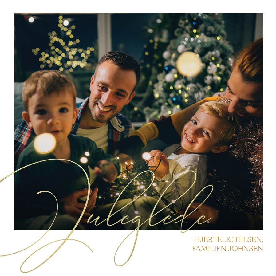 Fotokort — Juleskrift